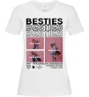 Женская футболка Besties індивідуальний колаж Белый Женская футболка Besties індивідуальний колаж Белый фото