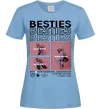 Женская футболка Besties індивідуальний колаж Голубой Женская футболка Besties індивідуальний колаж Голубой фото