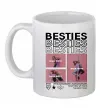 Чашка керамическая Besties індивідуальний колаж Белый фото