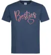 Мужская футболка Besties sparkles Темно-синий фото