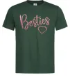 Мужская футболка Besties sparkles Темно-зеленый фото