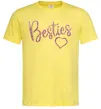 Мужская футболка Besties sparkles Лимонный фото