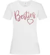 Женская футболка Besties sparkles Белый фото