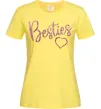 Женская футболка Besties sparkles Лимонный фото