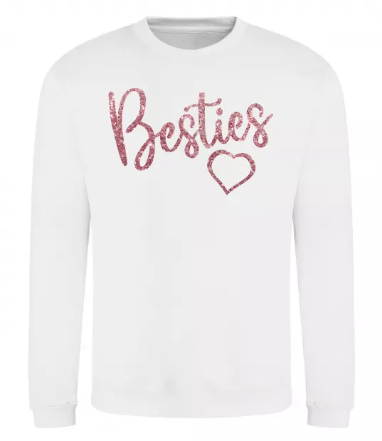 Свитшот Besties sparkles Белый фото