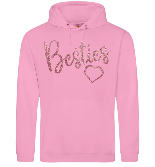 Женская толстовка (худи) Besties sparkles Розовый фото
