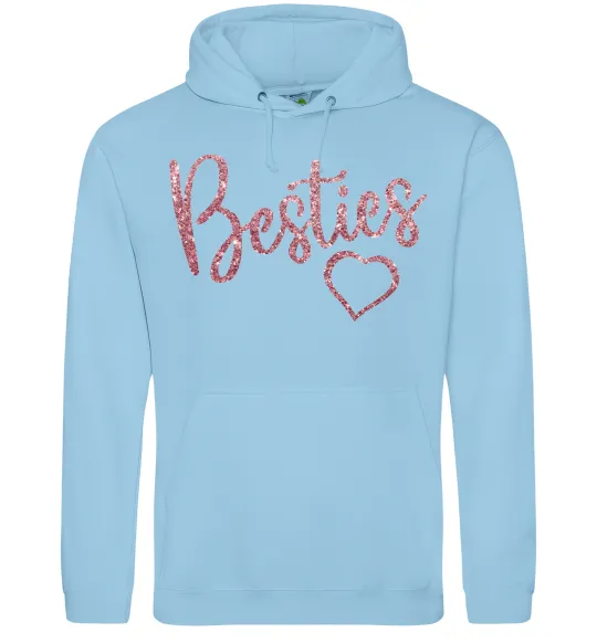 Женская толстовка (худи) Besties sparkles Голубой фото