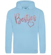 Женская толстовка (худи) Besties sparkles Голубой фото