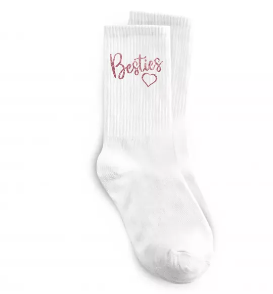 Носки Besties sparkles Белый фото