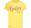 Детская футболка Besties sparkles Лимонный фото