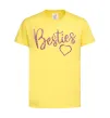 Дитяча футболка Besties sparkles Лимонний фото