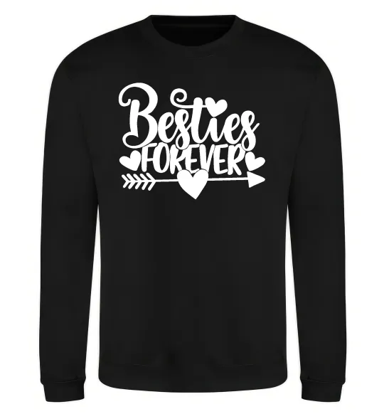 Свитшот Besties forever Черный фото