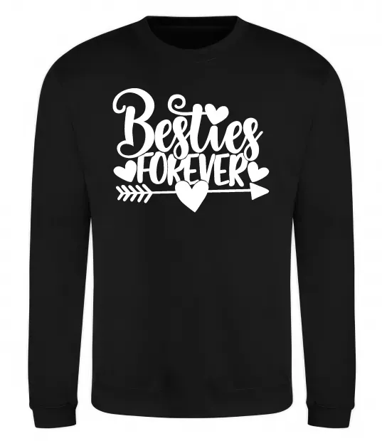 Свитшот Besties forever Черный фото