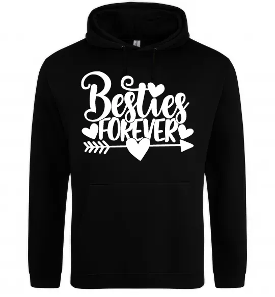 Жіноча толстовка (худі) Besties forever Чорний фото