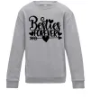 Детский Свитшот Besties forever Серый меланж фото