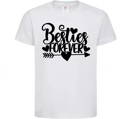 Дитяча футболка Besties forever Білий фото