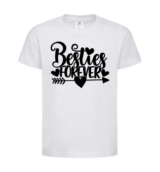 Детская футболка Besties forever Белый фото