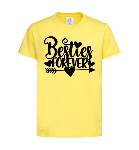 Детская футболка Besties forever Лимонный фото