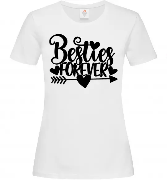 Женская футболка Besties forever Белый фото