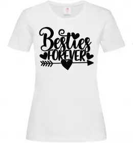 Женская футболка Besties forever Белый фото
