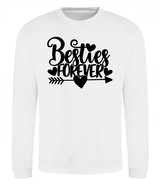 Свитшот Besties forever Белый фото