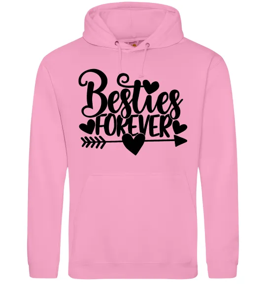 Женская толстовка (худи) Besties forever Розовый фото