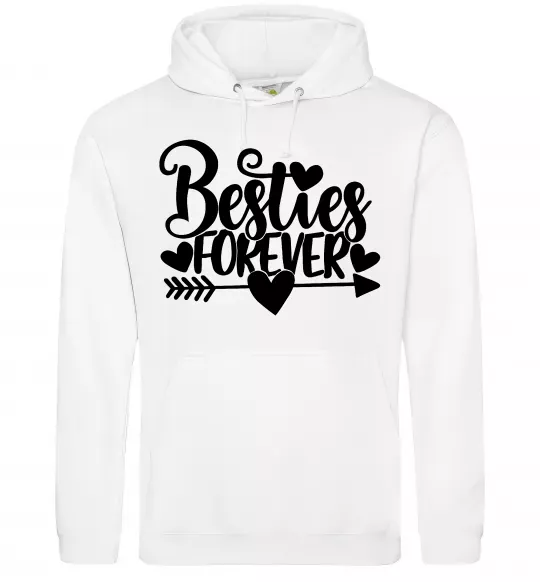 Жіноча толстовка (худі) Besties forever Білий фото