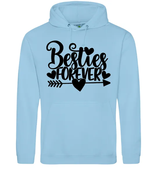 Женская толстовка (худи) Besties forever Голубой фото