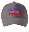 Кепка Besties forever кольоровий напис Серый фото