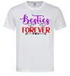 Чоловіча футболка Besties forever кольоровий напис Білий фото