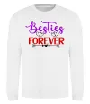 Свитшот Besties forever кольоровий напис Белый Свитшот Besties forever кольоровий напис Белый фото