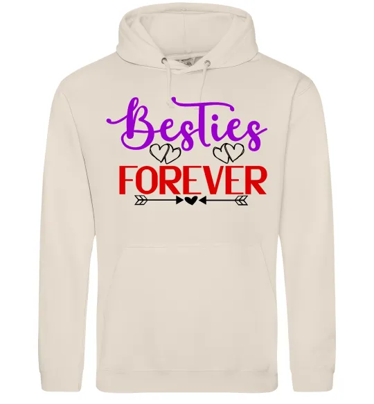 Женская толстовка (худи) Besties forever кольоровий напис Таш фото