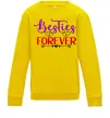 Детский Свитшот Besties forever кольоровий напис Солнечно желтый фото