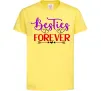 Детская футболка Besties forever кольоровий напис Лимонный фото