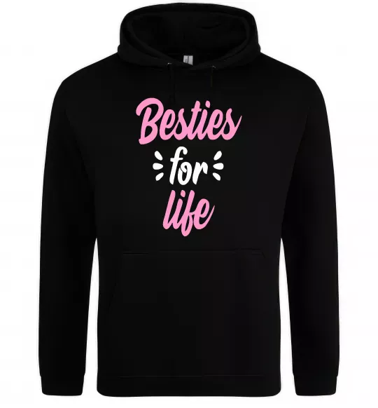 Жіноча толстовка (худі) Besties for life Чорний фото