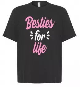 Футболка Оверсайз Найпривабливіша у світі подруга Черный фото