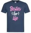 Чоловіча футболка Besties for life Темно-синій фото