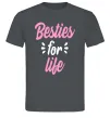 Чоловіча футболка Besties for life Графіт фото