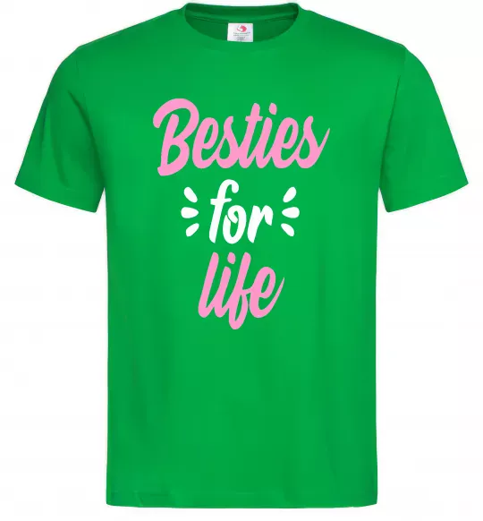 Чоловіча футболка Besties for life Зелений фото