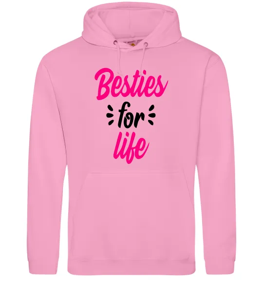 Женская толстовка (худи) Besties for life Розовый фото