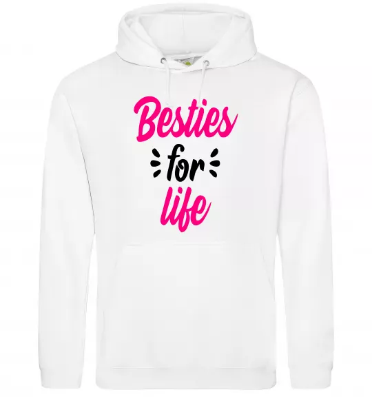 Жіноча толстовка (худі) Besties for life Білий фото