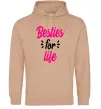 Жіноча толстовка (худі) Besties for life Пісочний фото