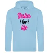 Женская толстовка (худи) Besties for life Голубой фото