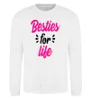 Світшот Besties for life Білий фото