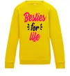 Детский Свитшот Besties for life Солнечно желтый фото