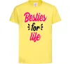 Детская футболка Besties for life Лимонный фото