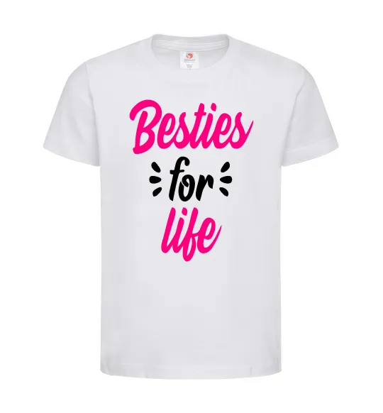 Детская футболка Besties for life Белый фото