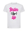 Детская футболка Besties for life Белый фото