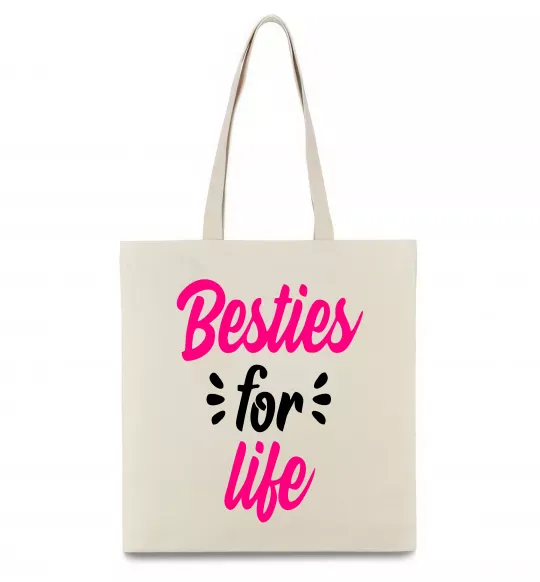 Эко-сумка Besties for life Бежевый фото