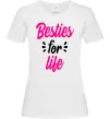 Женская футболка Besties for life Белый фото
